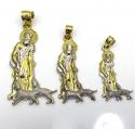 10k yellow gold small saint lazarus of bethany pendant