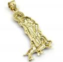 10k yellow gold large saint lazarus of bethany pendant