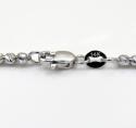 14k white gold diamond cut ball chain 16-24 inch 2.3mm 