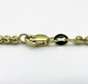 14k yellow gold diamond cut bead chain 16-24 inch 2.3mm