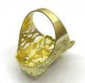 10k yellow gold two tone cz long face jesus ring 0.15ct