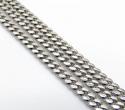 14k white gold skinny tight link miami chain 24 inch 2.80mm