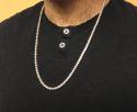 14k yellow gold 3 prong round diamond tennis link chain 27.50 inches 4.80mm 35.00ct