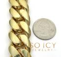 10k yellow gold solid kilo miami chain 30 inch 22mm