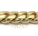10k yellow gold solid kilo miami chain 30 inch 22mm