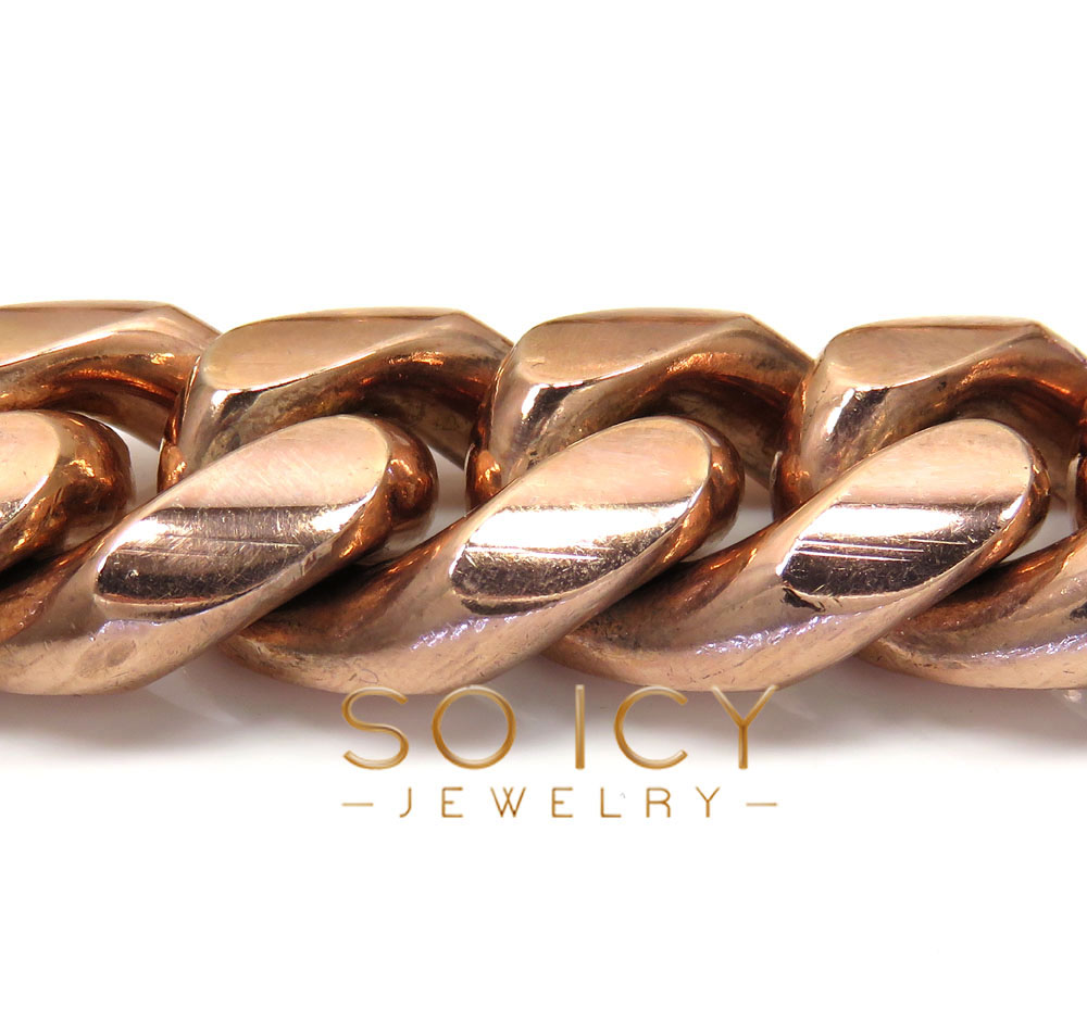 10k rose gold kilo miami chain 30 inch 22mm wide 
