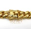 10k yellow gold big miami chain 30 inch 16mm wide