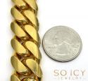 10k yellow gold big miami chain 30 inch 16mm wide