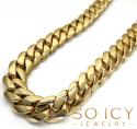 10k yellow gold two sided diamond miami chain 30 inch 14.5mm 