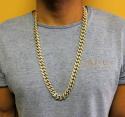 10k yellow gold two sided diamond miami chain 30 inch 14.5mm 