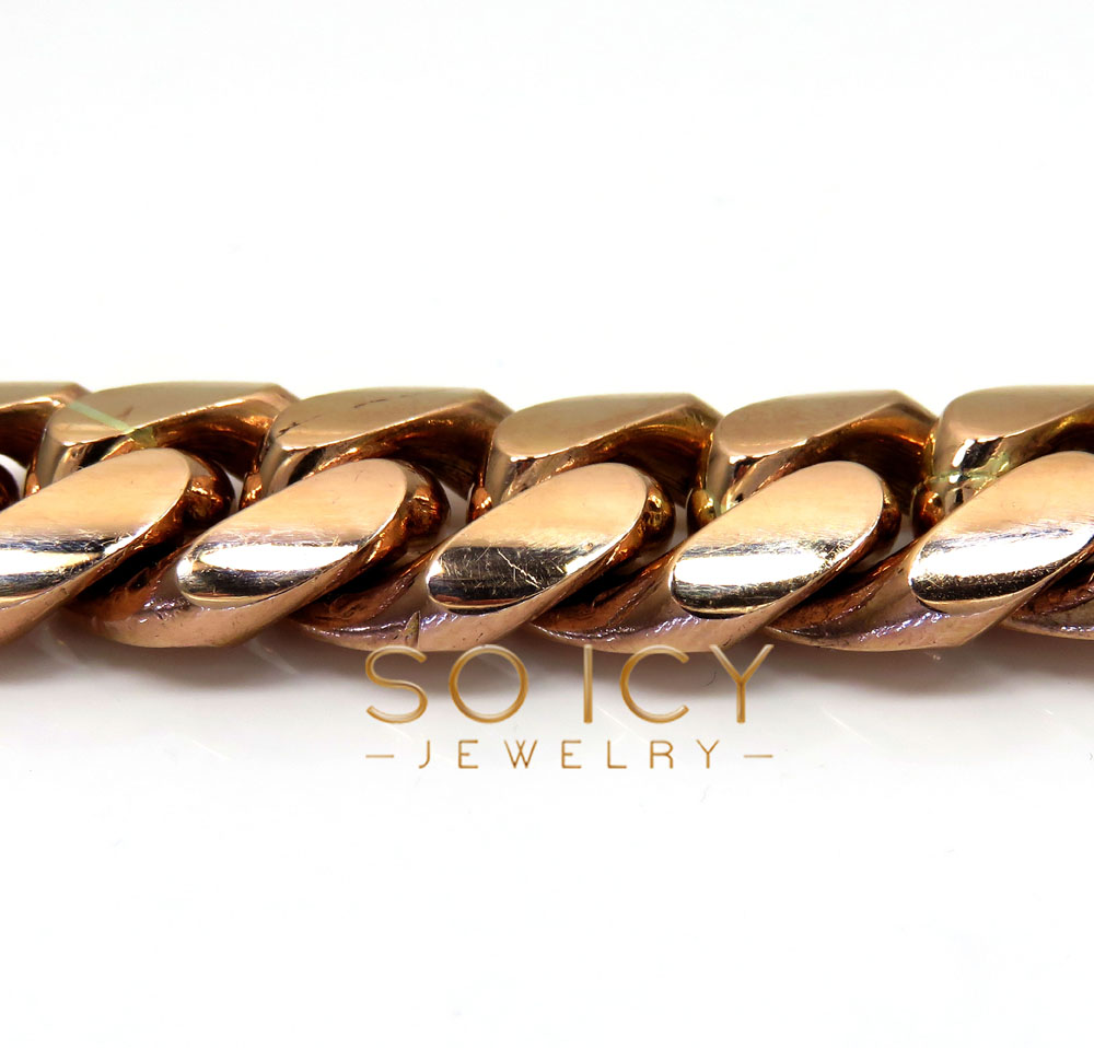 10k rose gold half kilo miami chain 30 inch 16.2mm 