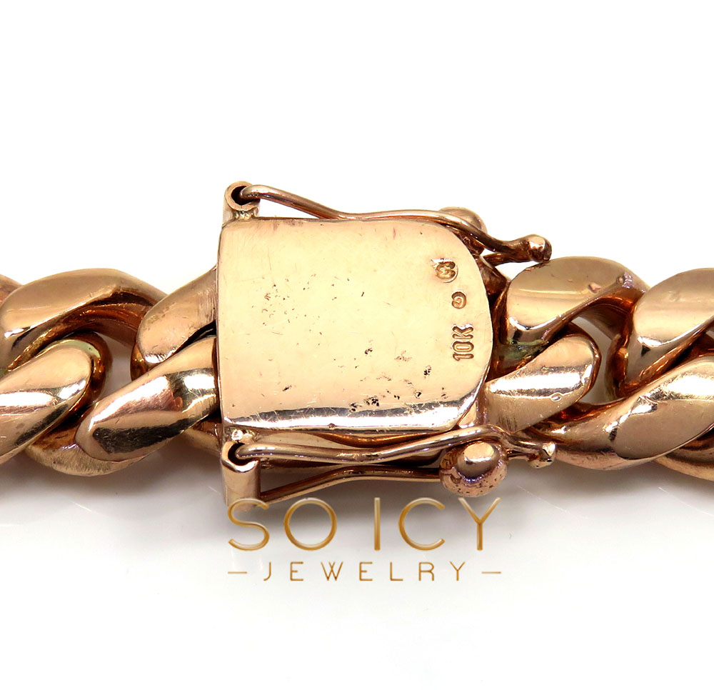 10k rose gold half kilo miami chain 30 inch 16.2mm 