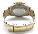 18k yellow gold and stainless steel mens rolex 40mm submariner watch 