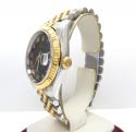 18k yellow gold and stainless steel mens rolex 36mm datejust watch 