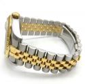 18k yellow gold and stainless steel mens rolex 36mm datejust watch 