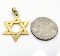 14k yellow gold medium star of david pendant 