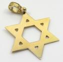 14k yellow gold medium star of david pendant 