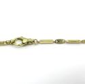 10k yellow gold fancy bullet bar chain 24-30 inch 2.6mm 