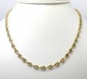 10k yellow gold puffed gucci chain 18-26 inch 6mm