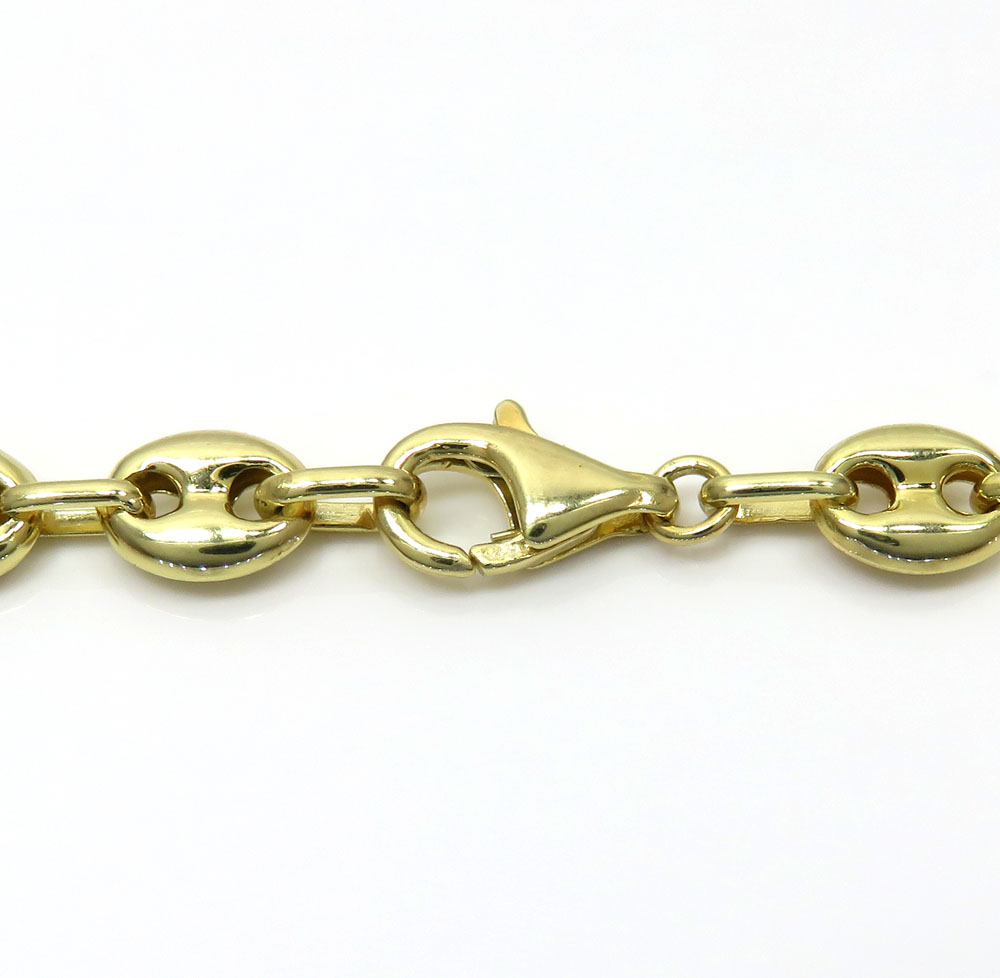 10k yellow gold puffed gucci chain 20-28 inch 7.50mm - Image 4