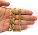 10k yellow gold puffed gucci chain 20-28 inch 7.50mm
