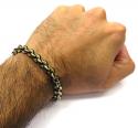 Baraka 18k yellow gold cyborg ceramic collection bracelet 0.02ct