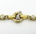 Baraka 18k two tone gold space run collection screw bracelet 0.02ct