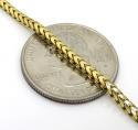 10k yellow gold solid tight franco box chain 20-24 inch 2.20mm