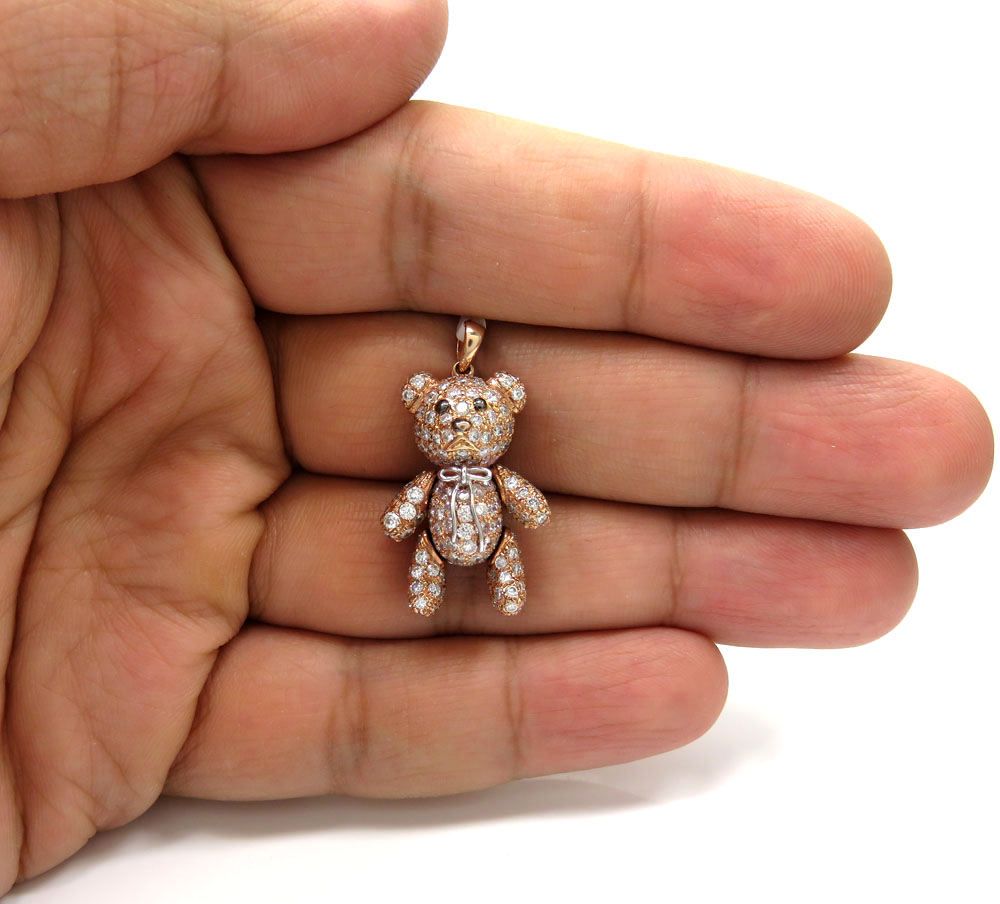 diamond rose teddy bear