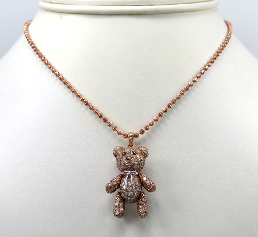 Diamond teddy bear pendant Clearance