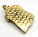 4.00ct 14k yellow gold large jesus head red tear diamond pendant