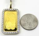 24k gold medium lady fortuna diamond pendant 2.13ct