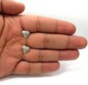 10k yellow gold diamond logo earrings 0.24ct