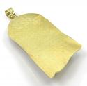 10k yellow gold two tone large jesus piece pendant 