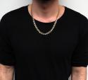 10k yellow gold solid cuban link chain 18-36 inch 7mm