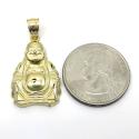 10k yellow gold small fat buddha pendant 