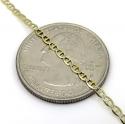 10k yellow gold two tone diamond cut mariner chain 16-24 inch 2mm 