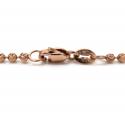 14k rose gold moon cut bead ball chain 18-26 inch 2mm 