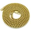 14k yellow gold hollow boxed franco chain 22 inch 3.5mm