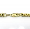 14k yellow gold hollow boxed franco chain 22 inch 3.5mm