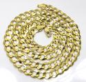 14k yellow gold solid cuban link chain 20-30 inch 8.5mm
