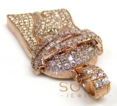 14k rose yellow or white gold medium diamond jesus piece pendant 2.25ct