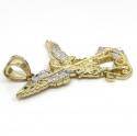 10k yellow gold small saint michaels pendant  