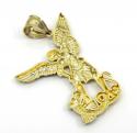 10k yellow gold small saint michaels pendant  