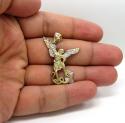 10k yellow gold small saint michaels pendant  