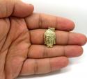 10k yellow gold small buddha face pendant