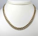 10k yellow gold reversible two tone miami chain 20-26