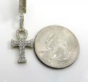10k yellow gold small diamond ankh cross 0.49ct