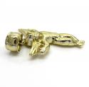 10k yellow gold mini angel pendant