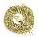 14k yellow gold skinny diamond cut rope chain 16-24 inch 1.30mm 